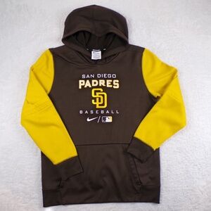 Nike San Diego Padres Authentic Collection Therma-fit Hoodie Youth Size Large